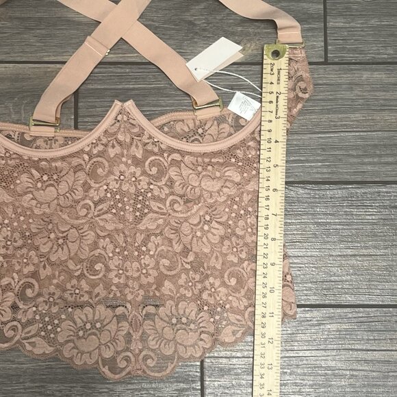 Free People Pink Lace Crop Top - Picture 15 of 16